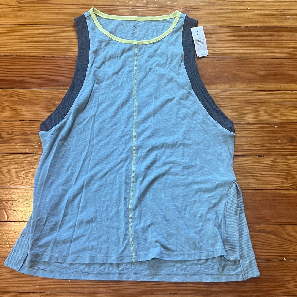 Lou & Grey Blue and Yellow Tank Top